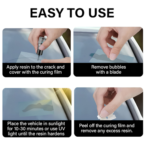 HAMLIN GlassFix — Windshield Chip & Crack Repair Kit